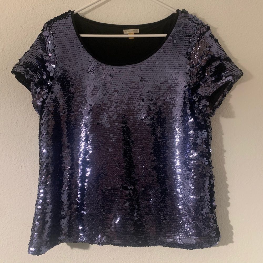 NWOT Anthropologie Leifsdottir Sequin Top